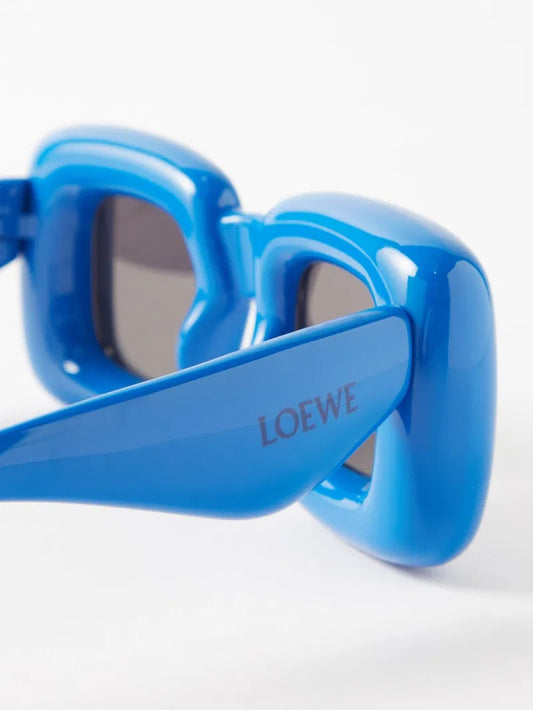 LOEWE INFLATE SQUARE SUNGLASSES BLUE