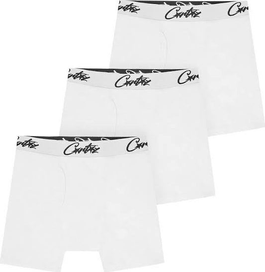 CORTEIZ ALLSTARZ  WHITE BOXERS (3 PACK)