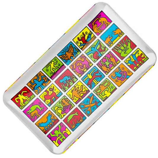 KEITH HARING GLASS ROLLING TRAY