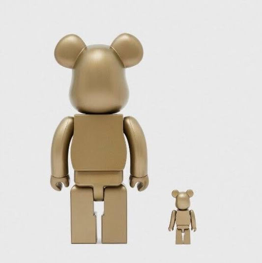 BEARBRICK X OVO 100% & 400% SET GOLD