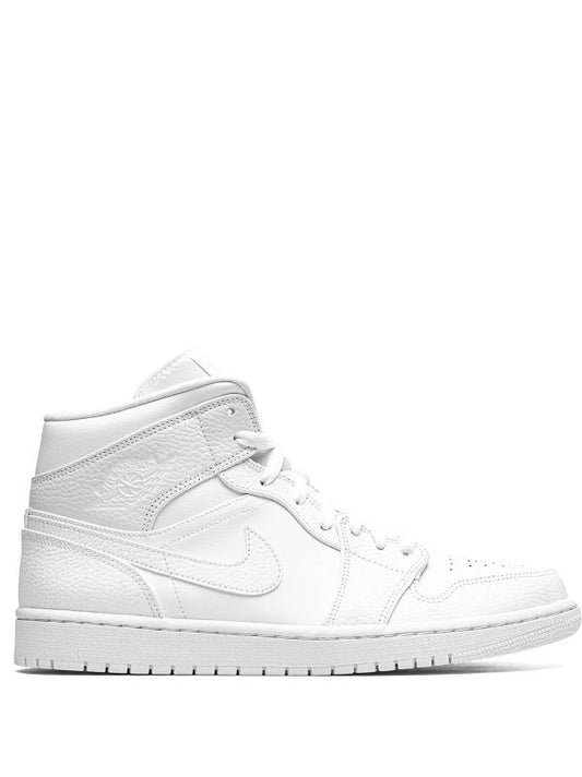 AIR JORDAN 1 MID TRIPLE WHITE
