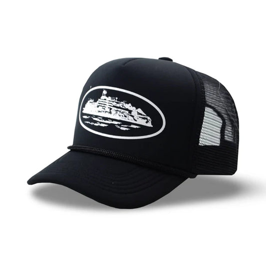 CORTEIZ OG ALCATRAZ 21' BLACK TRUCKER HAT