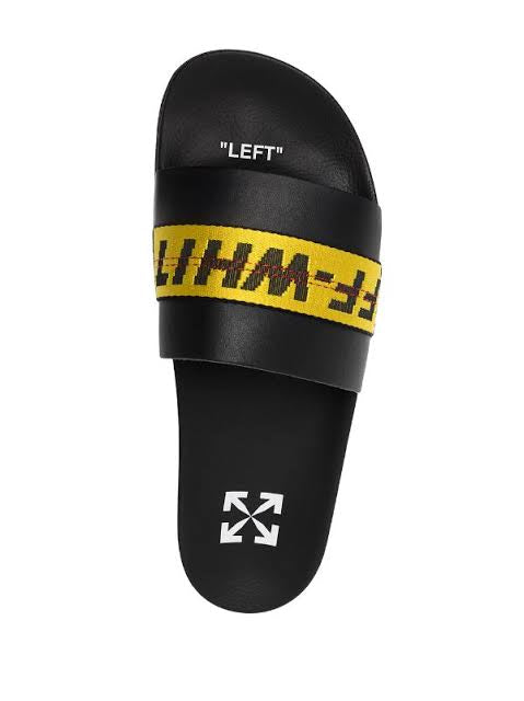 OFF-WHITE INDUSTRIAL POOL SIDER BLACK