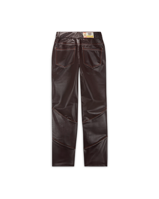JORDAN X MASON CHATEAU ROUGE LEATHER PANTS