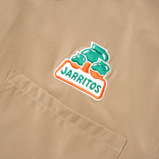 NIKE SB X JARRITO BOWLING BUTTON UP SHIRT KHAKHI