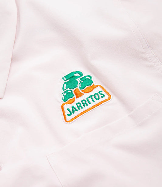 NIKE SB X JARRITO BOWLING BUTTON UP SHIRT PINK