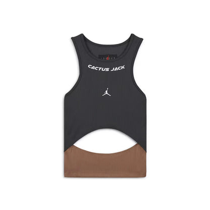 JORDAN X TRAVIS SCOTT CACTUS JACK WOMENS'S TANK TOP DARK SMOKE GREY