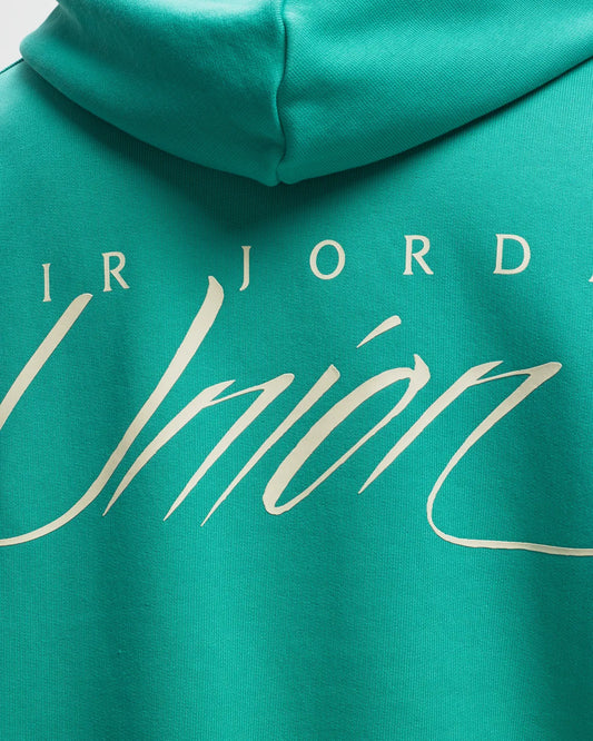 JORDAN X UNION FLEECE HOODIE KINETIC GREEN